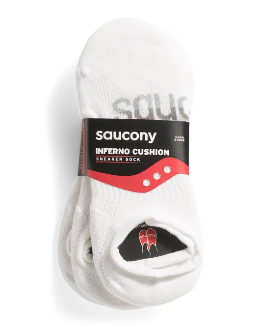 

3 пары носков-кроссовок Inferno Cushion Saucony, белый