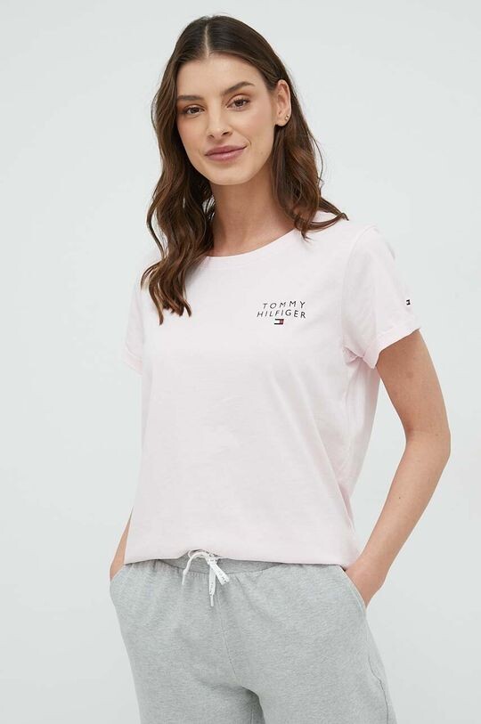 

Хлопковая футболка для отдыха Tommy Hilfiger, розовый