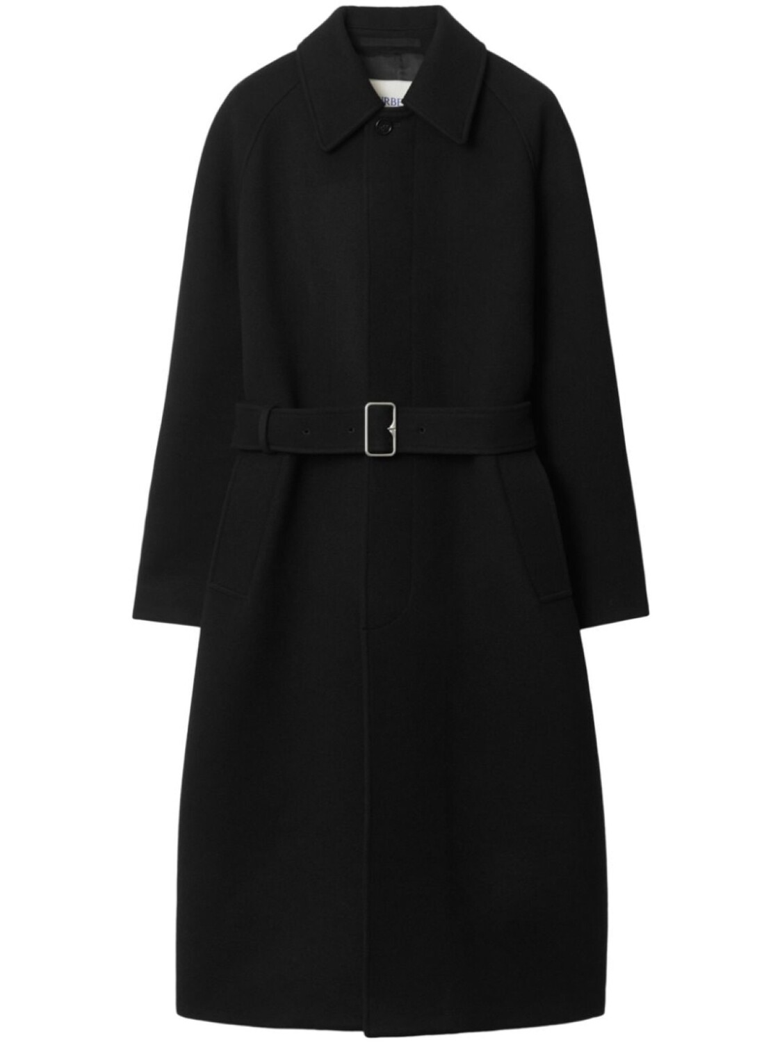 Пальто с поясом Burberry, черный