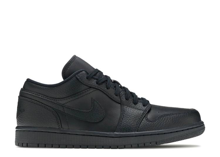 

Кроссовки AIR JORDAN 1 LOW 'TRIPLE BLACK', черный, Черный;серый