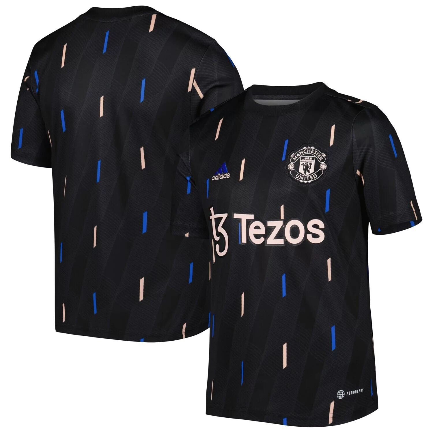 

Молодёжный предматчевый топ adidas Black Manchester United 2022/23 adidas