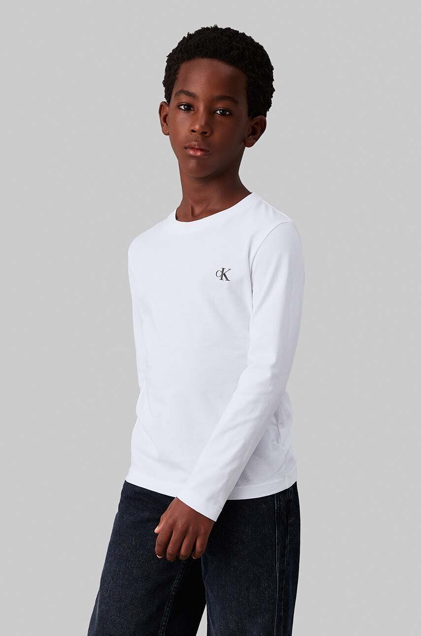 

Хлопковые джинсы Calvin Klein с длинными рукавами для мальчиков и девочек Calvin Klein Jeans, черный