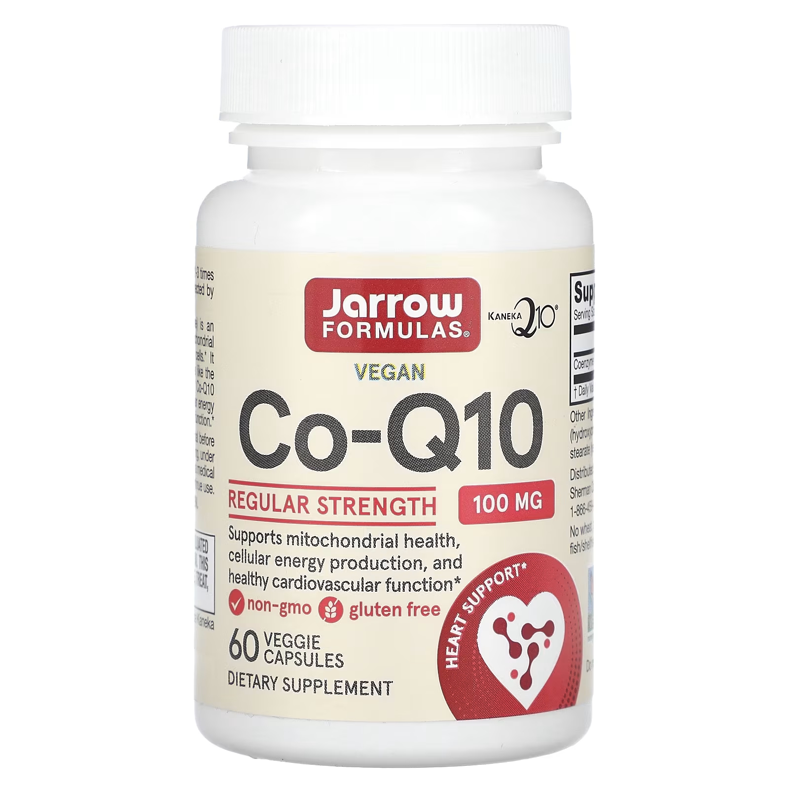 Jarrow Formulas коэнзим Q10 100 мг 60 растительных капсул swanson боярышник и коэнзим q10 60 растительных капсул