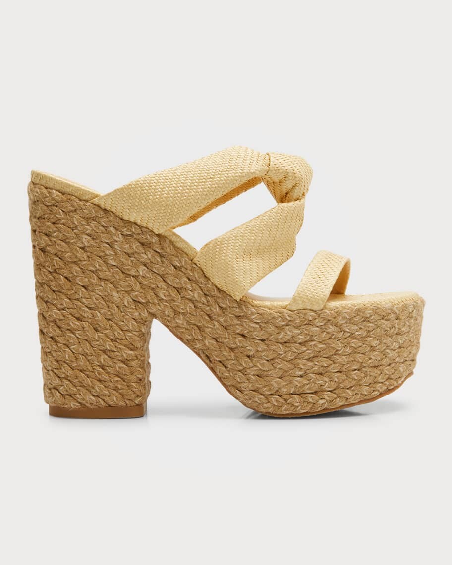 

Сандалии-эспадрильи Playa Sohigh из рафии с узлом Stuart Weitzman