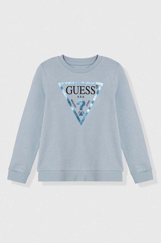 

Детская хлопковая толстовка Guess, синий