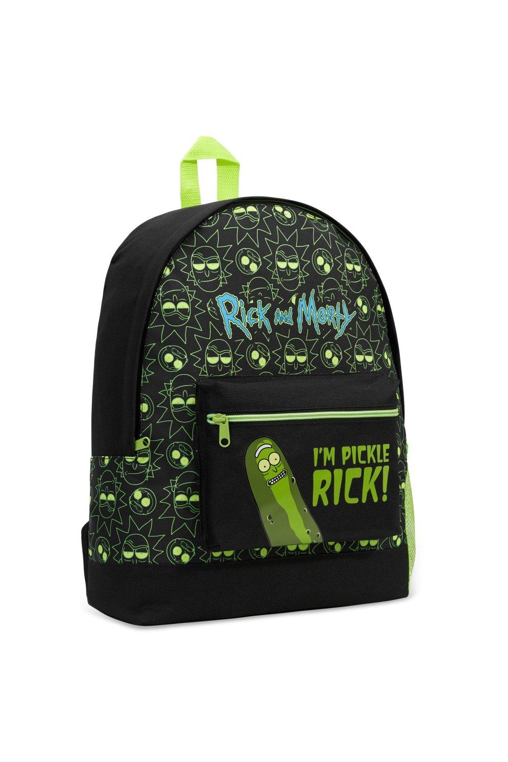 Сумка Pickle Rick School Рюкзак Rick & Morty, мультиколор брелок акриловый рик и морти 1