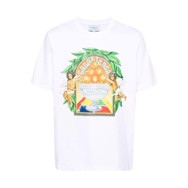 

Футболка t-shirt mit logo-print white white Casablanca, мультиколор