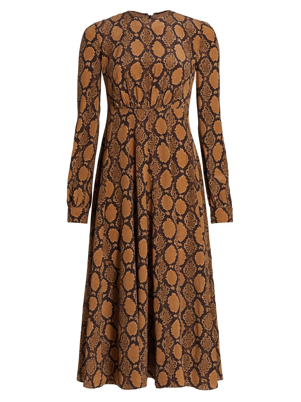 

Расклешенное платье миди со змеиным принтом Michael Kors Collection