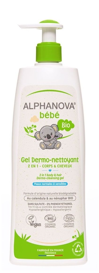 Alphanova Bebe Dermo гель для стирки детей, 500 ml mustela dermo cleansing saç ve vücut şampuan 500 ml