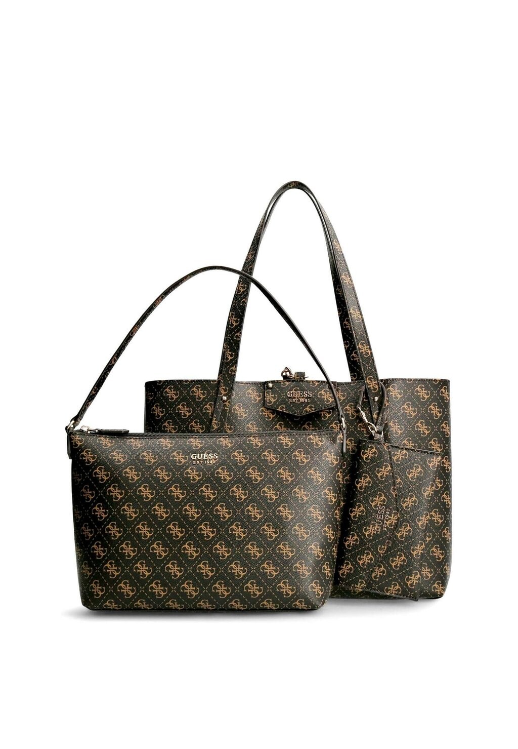 

Кошелек Brenton Guess, цвет brown logo