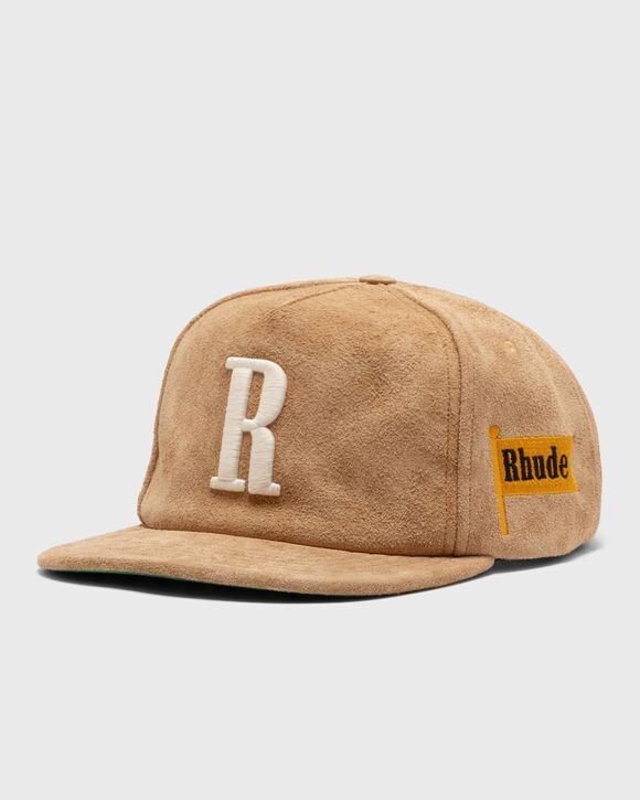 

Шапка Rhude Suede R Crown, цвет tan