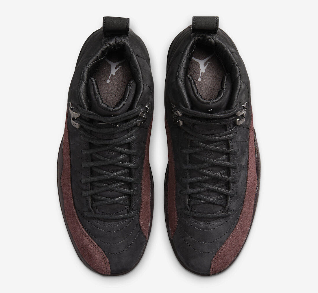 

Кроссовки Air Jordan 12 x A Ma Maniére DV6989-001 женские черные кожаные PRO96, черный