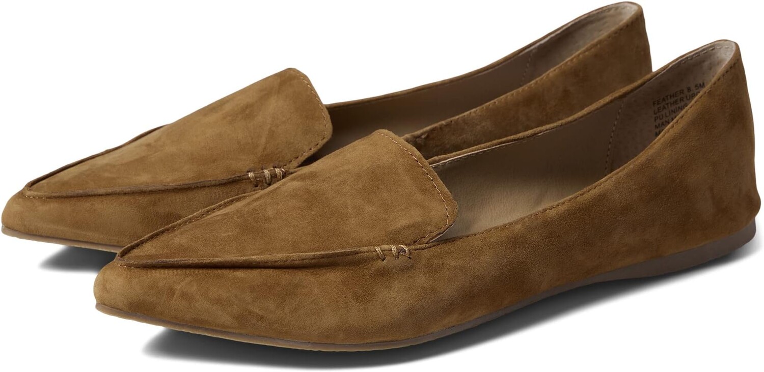 

Лоферы Feather Loafer Flat Steve Madden, цвет Cognac Suede
