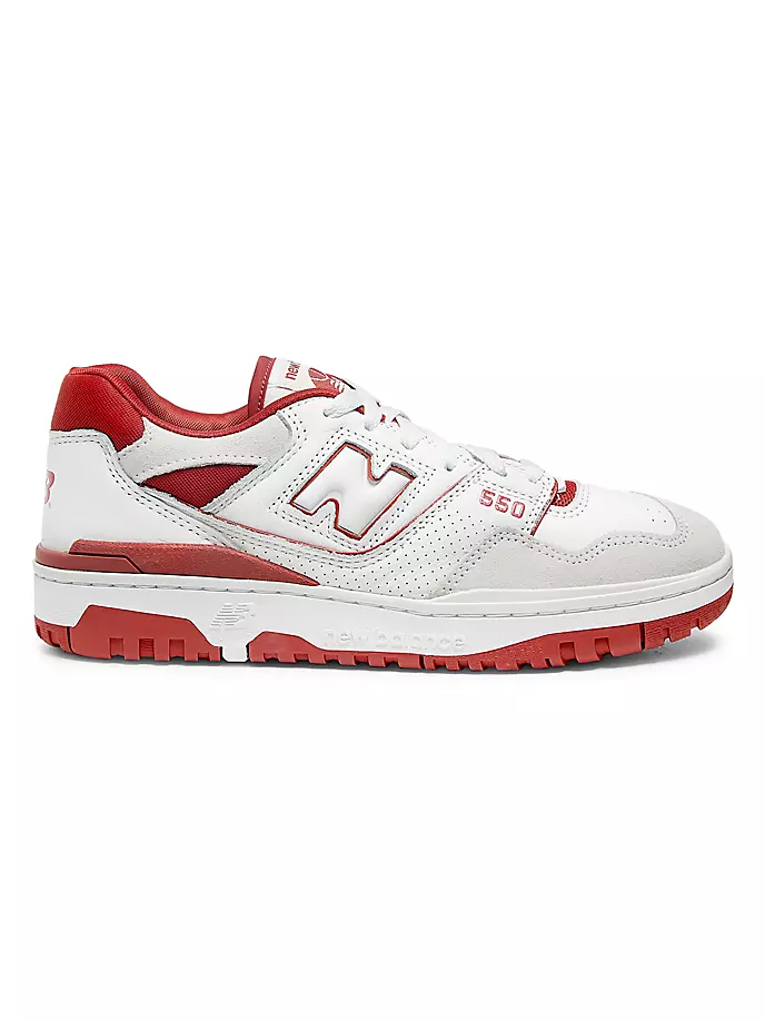 

Кожаные низкие кеды New Balance, цвет white astro dust