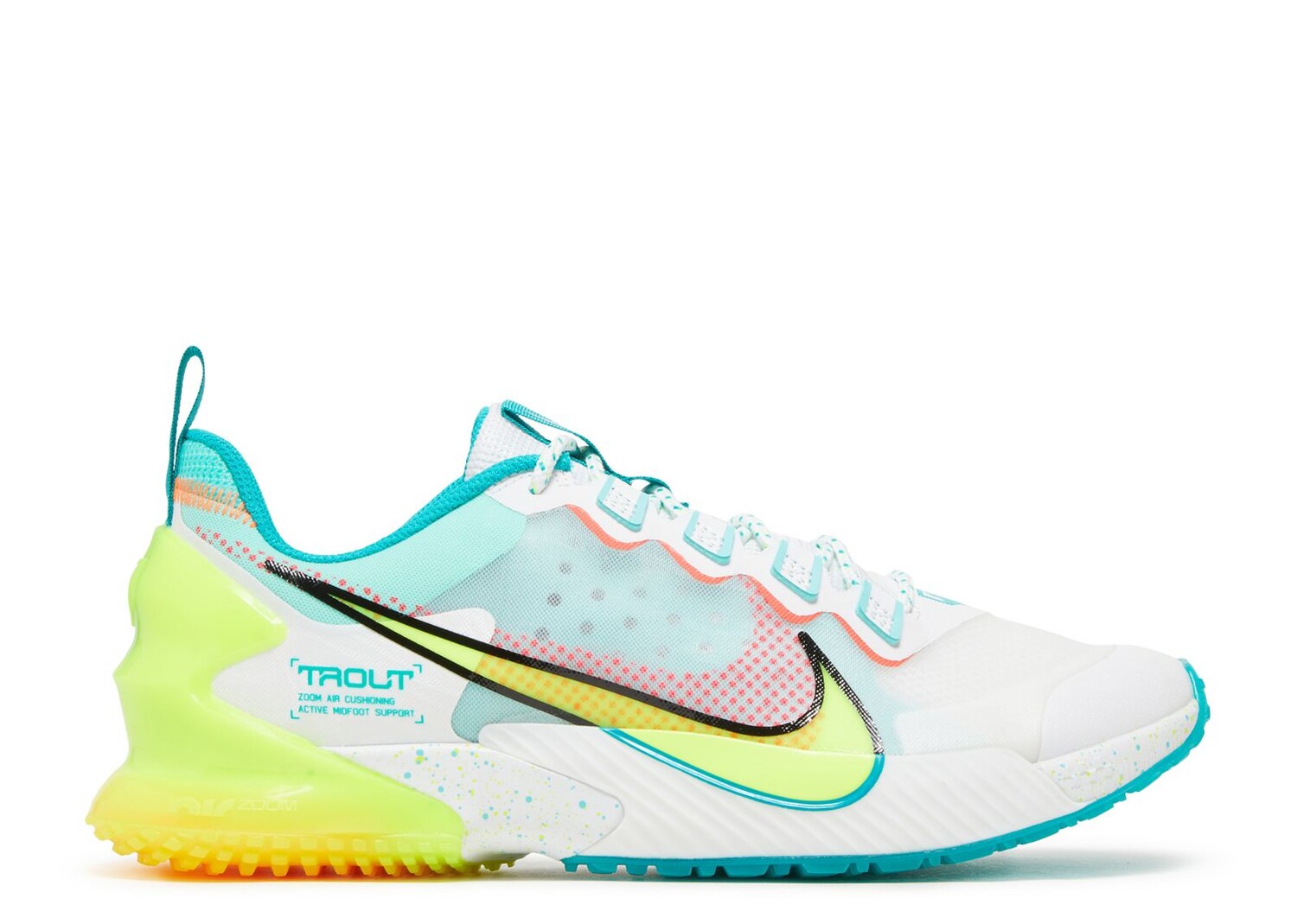 

Кроссовки Nike Force Zoom Trout Ltd Tf 'White Aurora Green Volt', белый