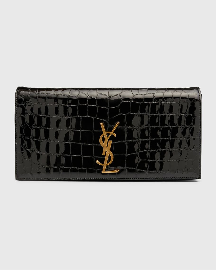 

Сумка на плечо Kate Patent с тиснением под кожу аллигатора Saint Laurent