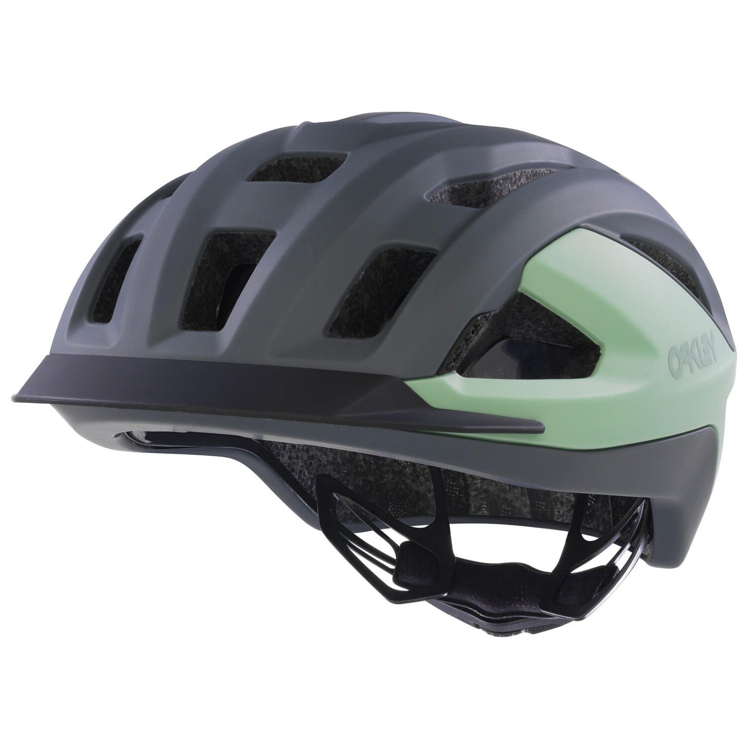 Велосипедный шлем Oakley ARO3 Allroad, цвет Matte Dark Gray/Jade