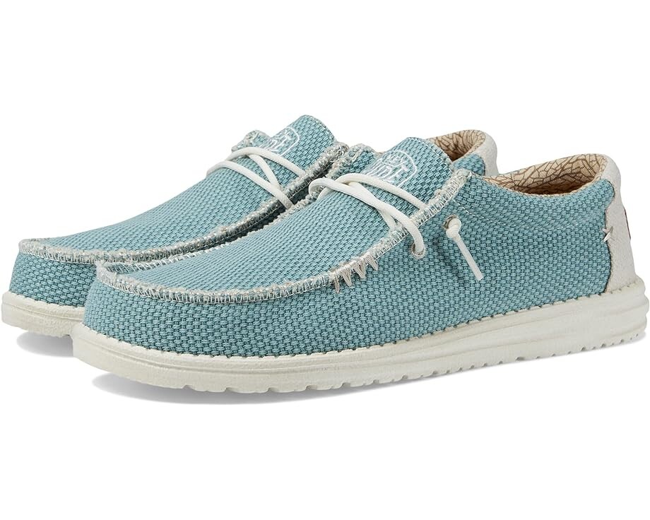 

Кроссовки Hey Dude Wally Braided Slip-On Casual Shoes, цвет Aqua