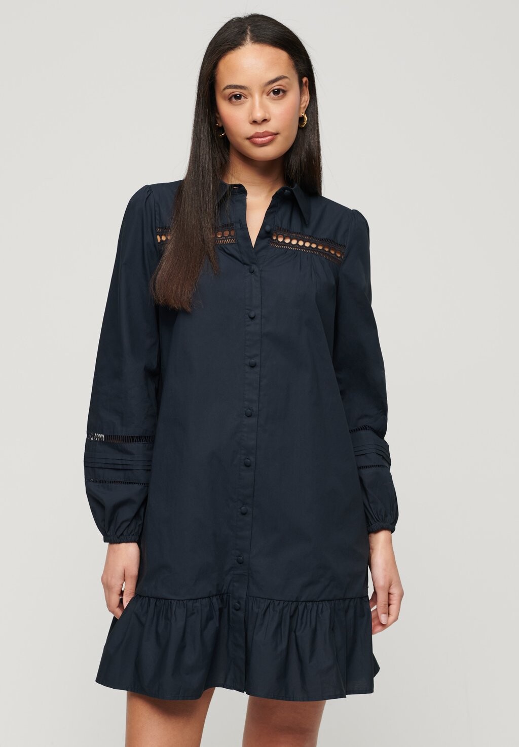 

Платье-блузка Superdry, цвет navy