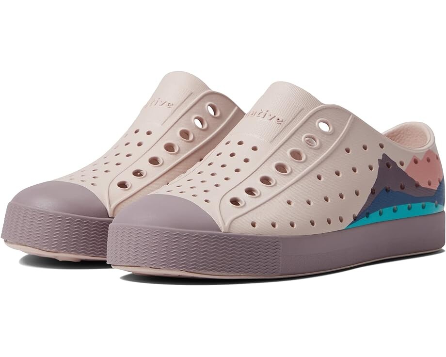 

Кроссовки Native Shoes Jefferson Block, цвет Dust Pink/Wildflower Purple/Frontier Mountain Block