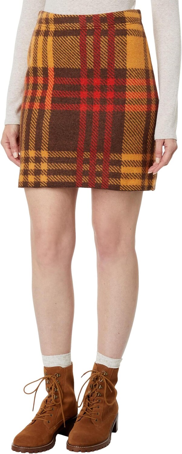 

Юбка-свитер с сердечком Toad&Co, цвет Dark Roast Plaid