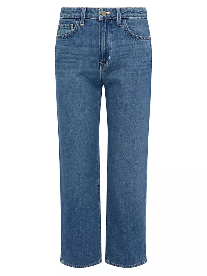 Укороченные широкие джинсы June L'Agence, цвет bristol