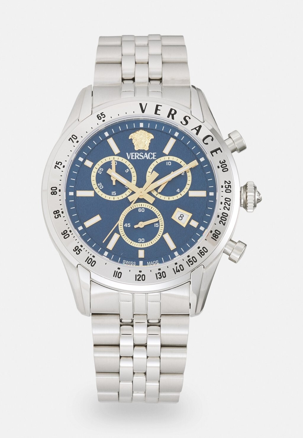 

Хронограф CHRONO MASTER Versace, цвет dark blue/silver-coloured