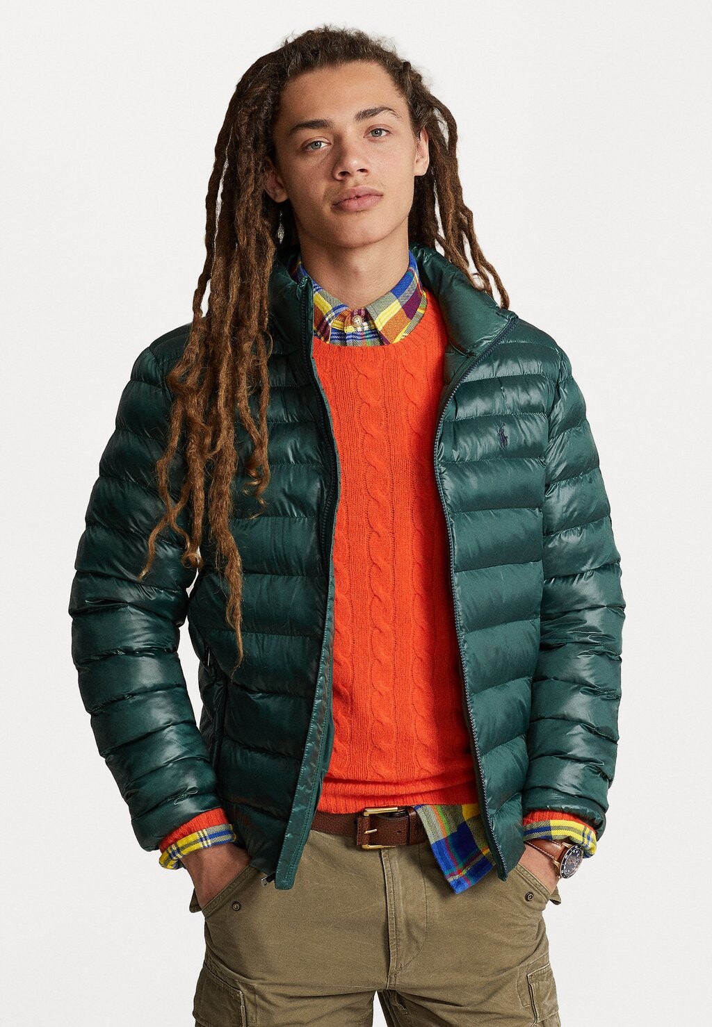 

Куртка Polo Ralph Lauren TERRA INSULATED, цвет hunt club green glossy