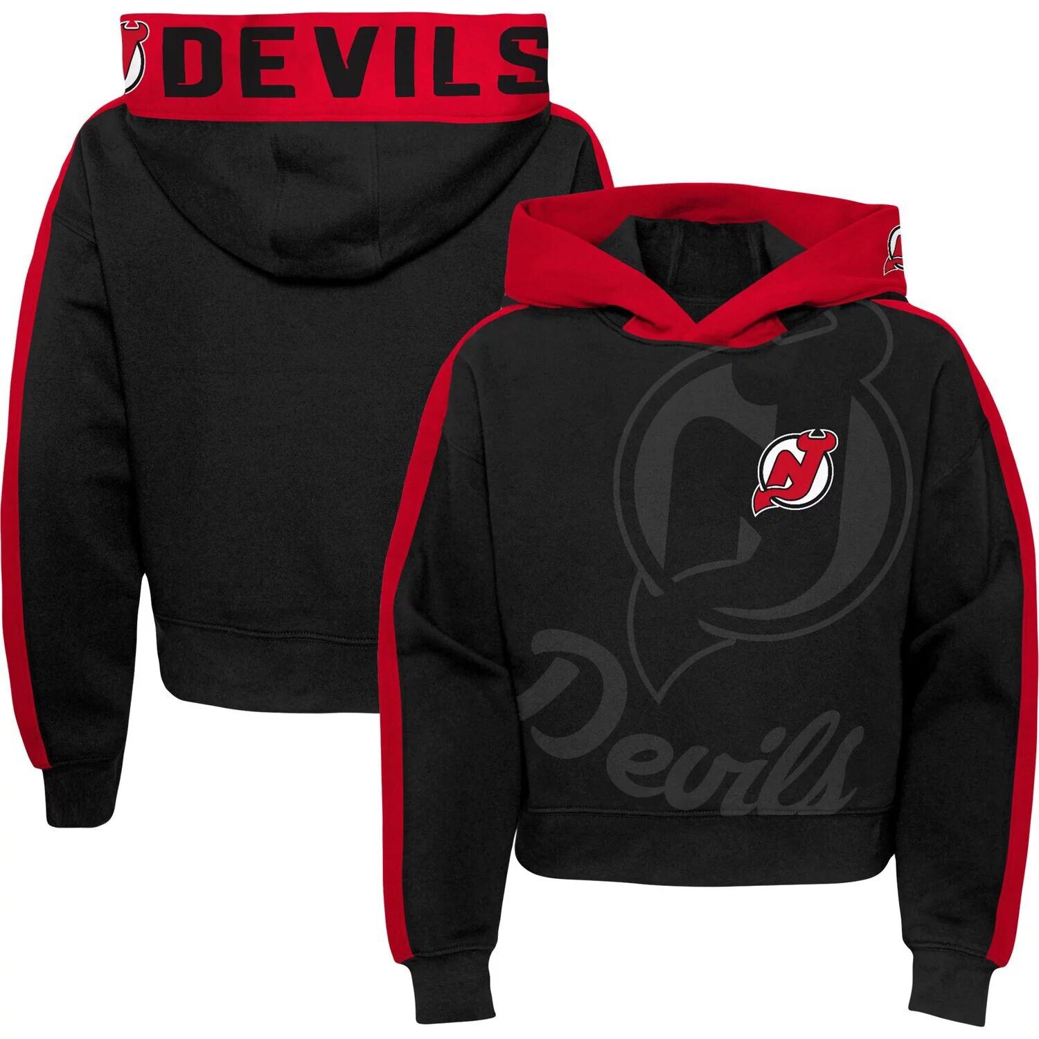 

Красная толстовка с капюшоном для девочек и молодежи New Jersey Devils Record Setter Outerstuff
