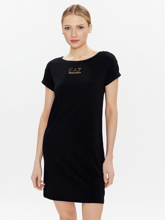 

Платье на каждый день, стандартного кроя Ea7 Emporio Armani, черный