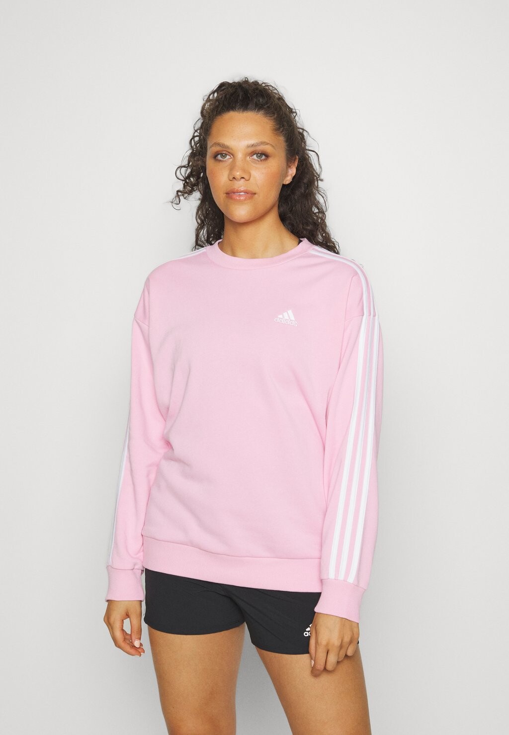

Толстовка Adidas Sudadera, розовый/белый