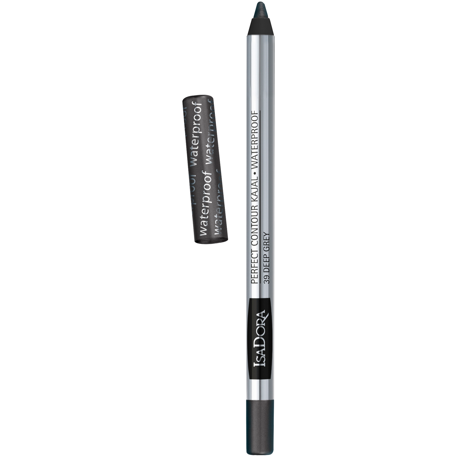 Водостойкий карандаш для глаз 39 темно-серый Isadora Kajal, 1,3 гр водостойкий карандаш для глаз 61 темно коричневый isadora kajal 1 3 гр