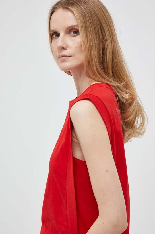 

Хлопковый топ United Colors of Benetton, красный