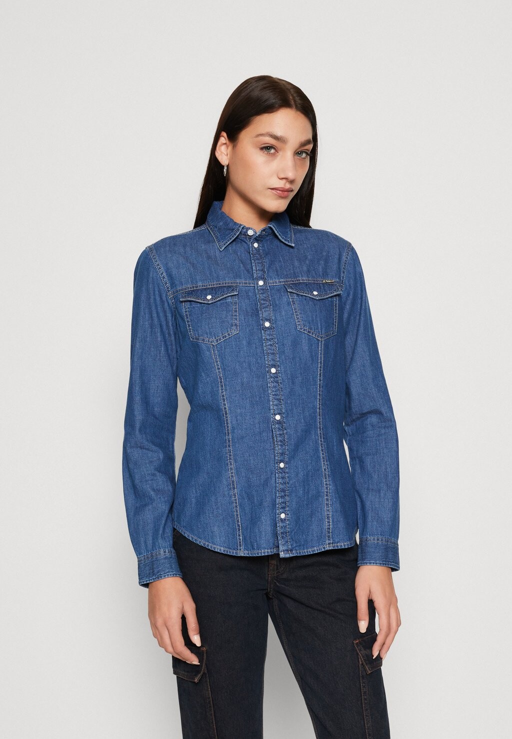 

Рубашка ROSIES Pepe Jeans, джинсовая