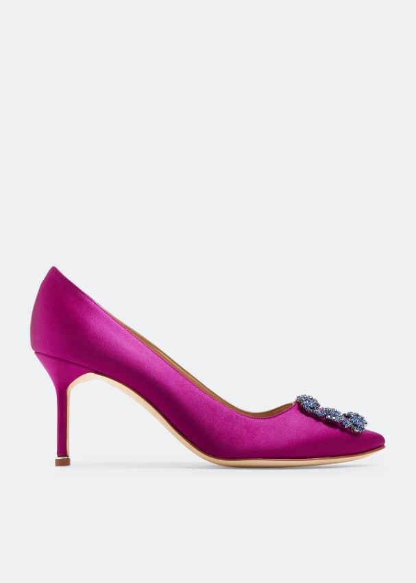

Туфли Manolo Blahnik Hangisi Satin, розовый
