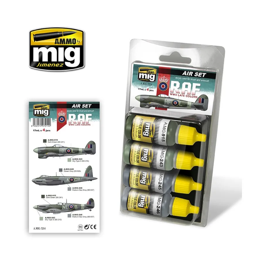 

Набор цветов RAF конца Второй мировой войны, Acrylic Paint Sets