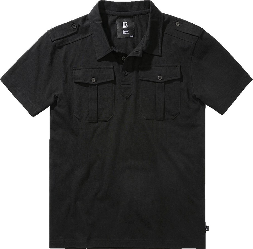 

Поло Brandit Polo Jon Short Sleeve, черный