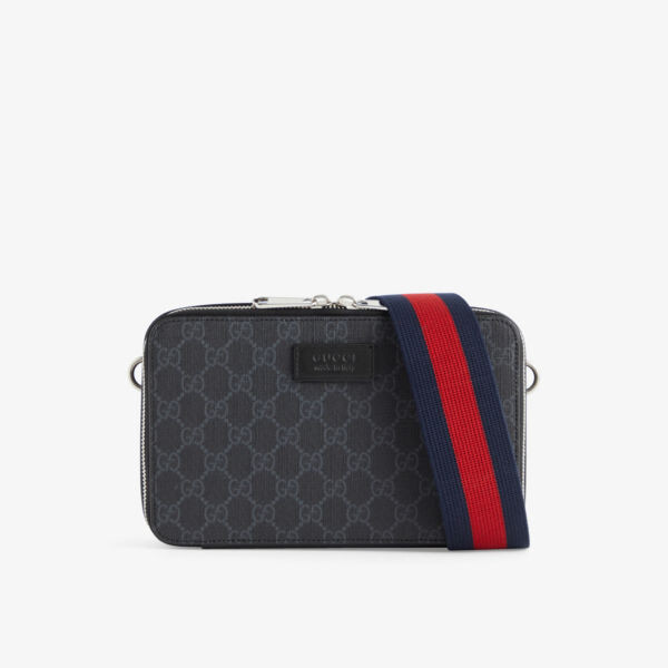 

Сумка через плечо GG Supreme из холщовой ткани с покрытием Gucci, черный