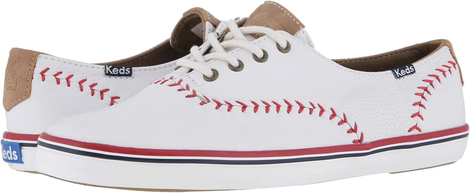 

Кроссовки Champion Leather Pennant Keds, белая кожа, Белый