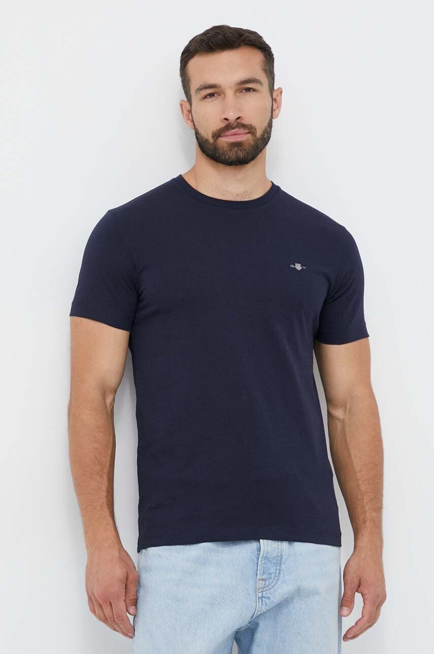 

Футболка Gant из хлопка, темно-синий