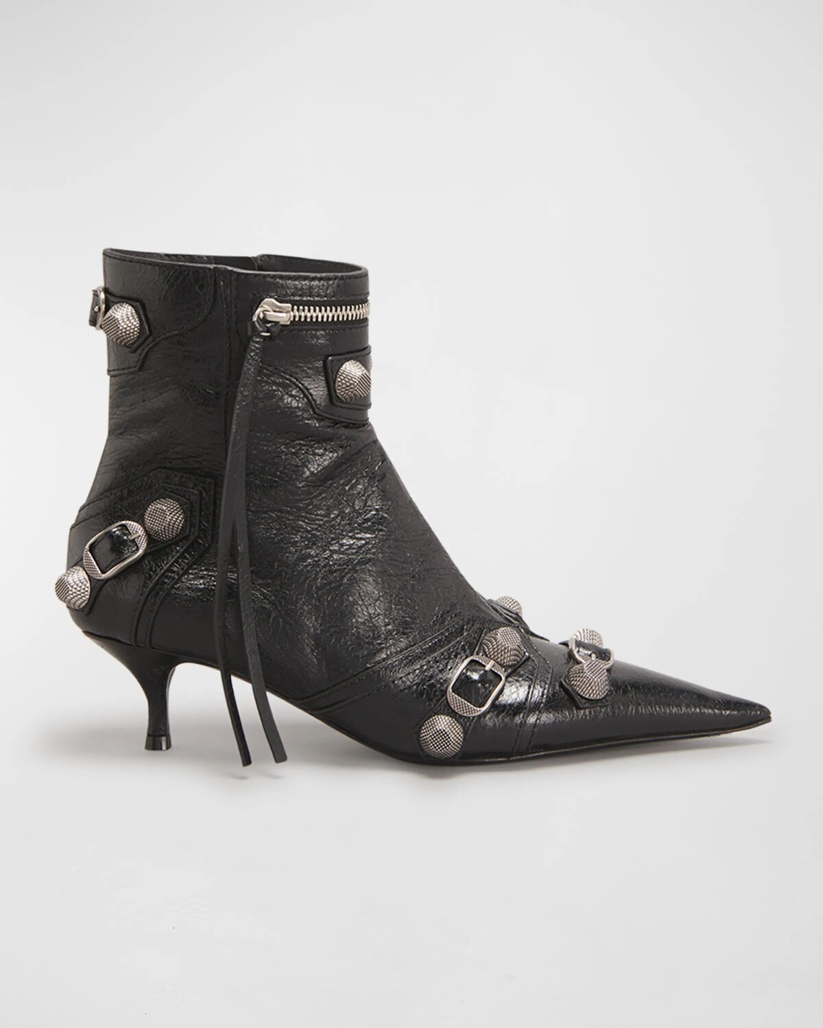 

Ботильоны Cagole 70 мм Balenciaga, цвет 1081 Black/Aged Nikel