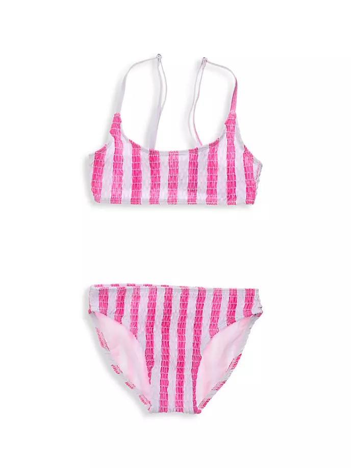 

Бикини Little Girl's & Girl's Fruit Fiesta со сборками Snapper Rock, розовый