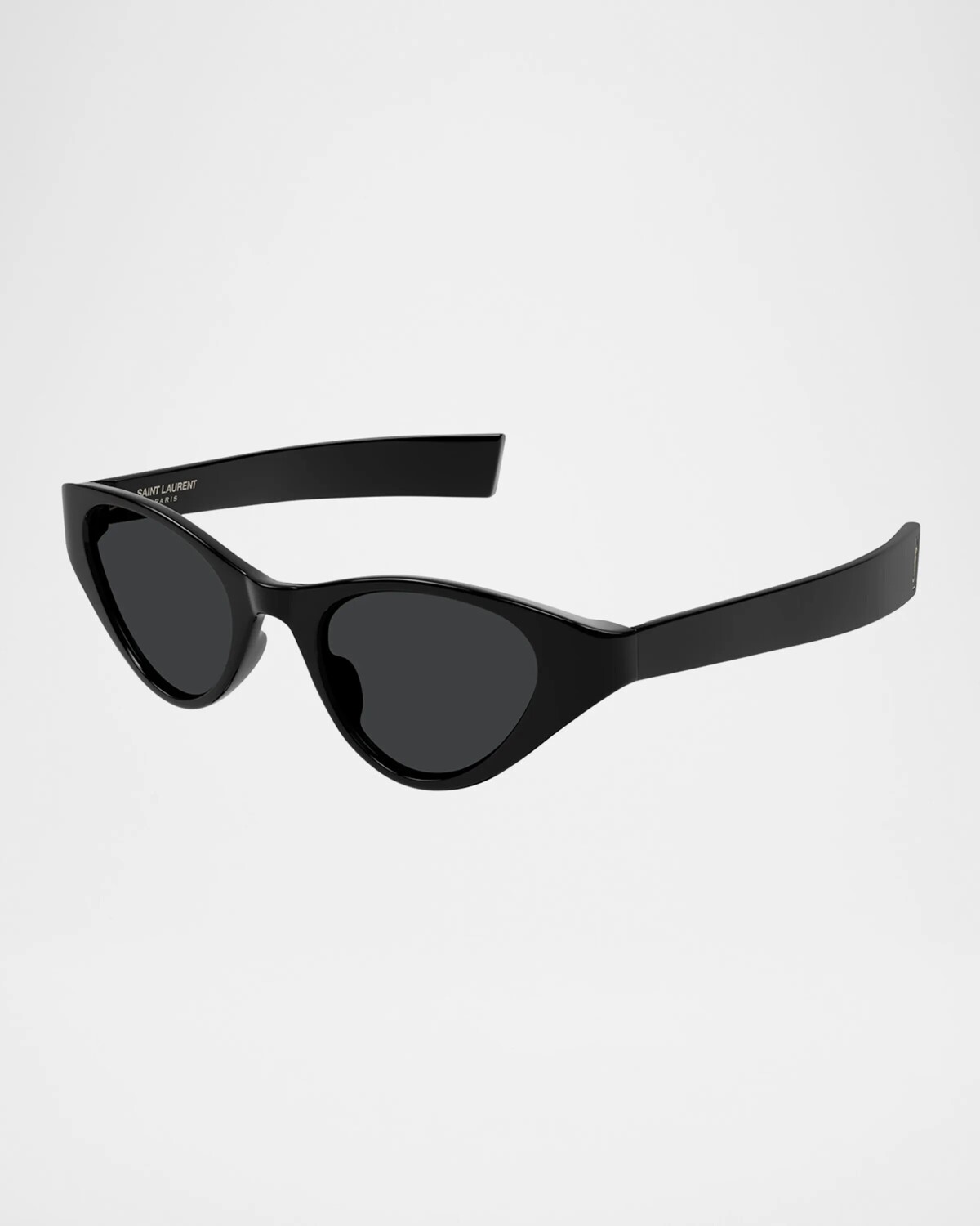 

Солнцезащитные очки «кошачий глаз» из ацетата Saint Laurent, цвет Shiny Solid Black