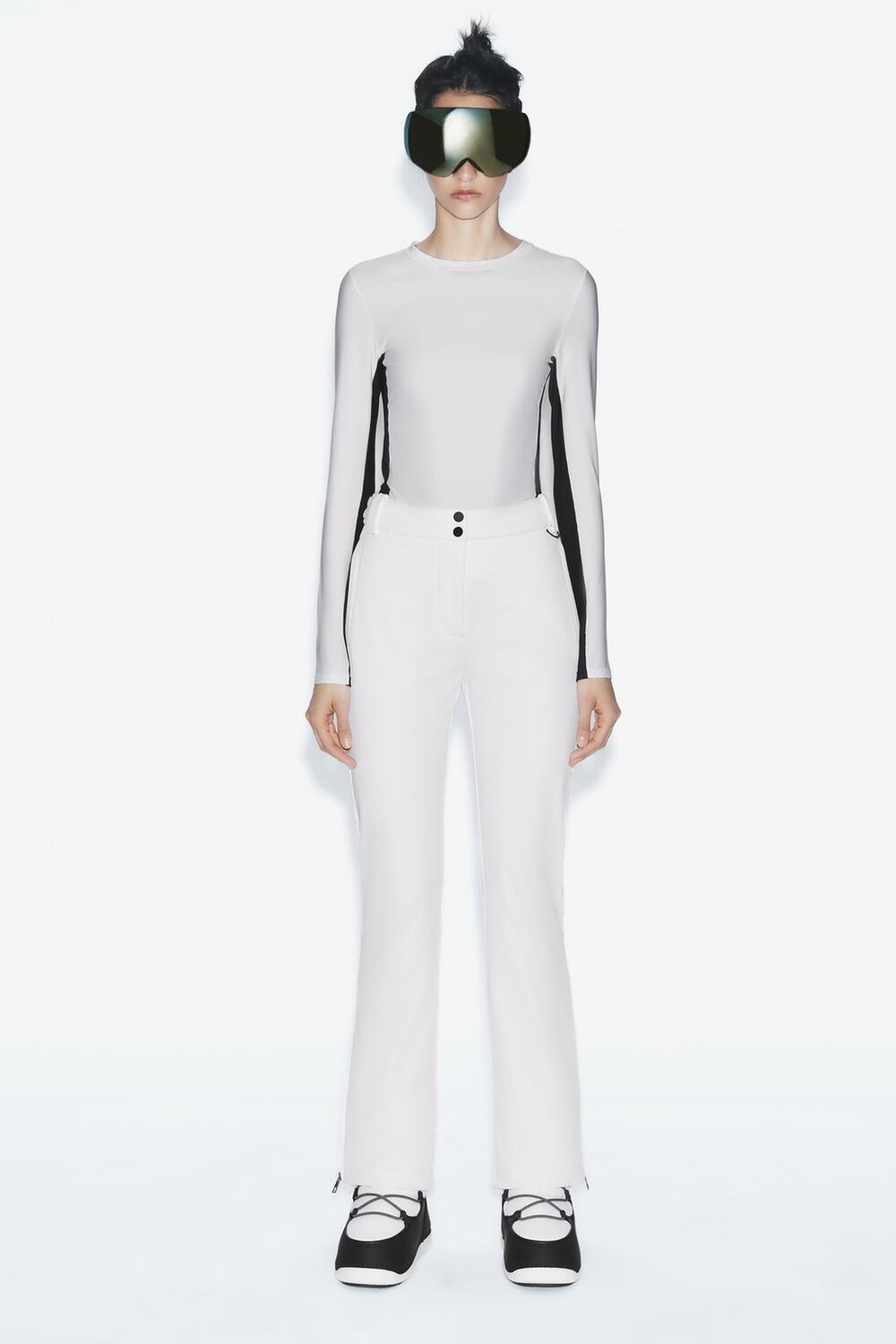 

Лыжная коллекция термофутболка ZARA, черно-белый, Черный