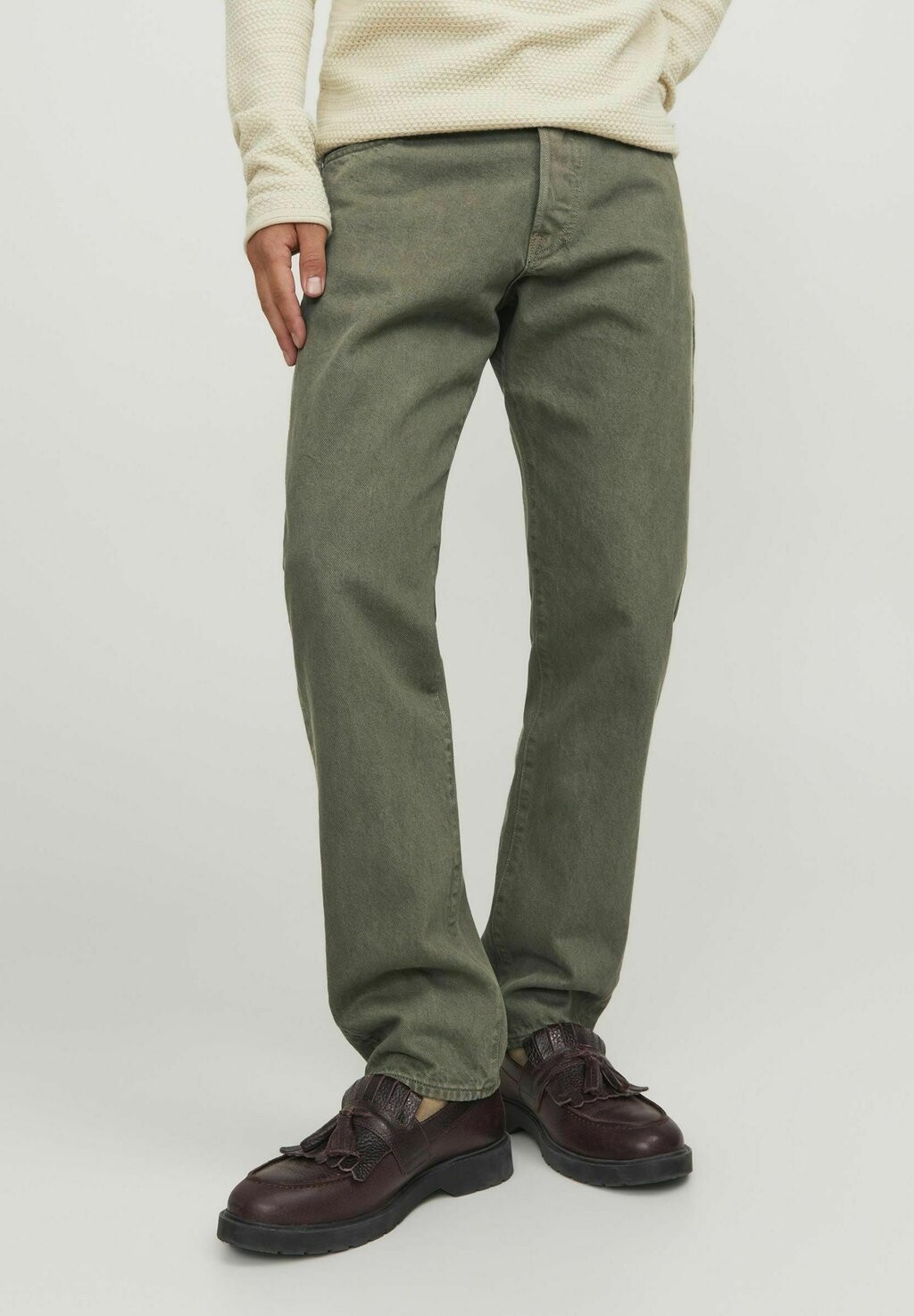 

Джинсы-сигареты Jjichris Jjcooper Jack & Jones, цвет ivy green
