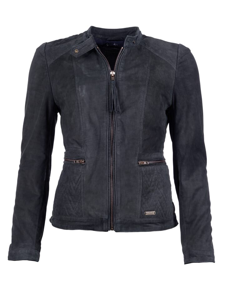

Кожаная куртка Mustang Tabay, цвет smokey blue