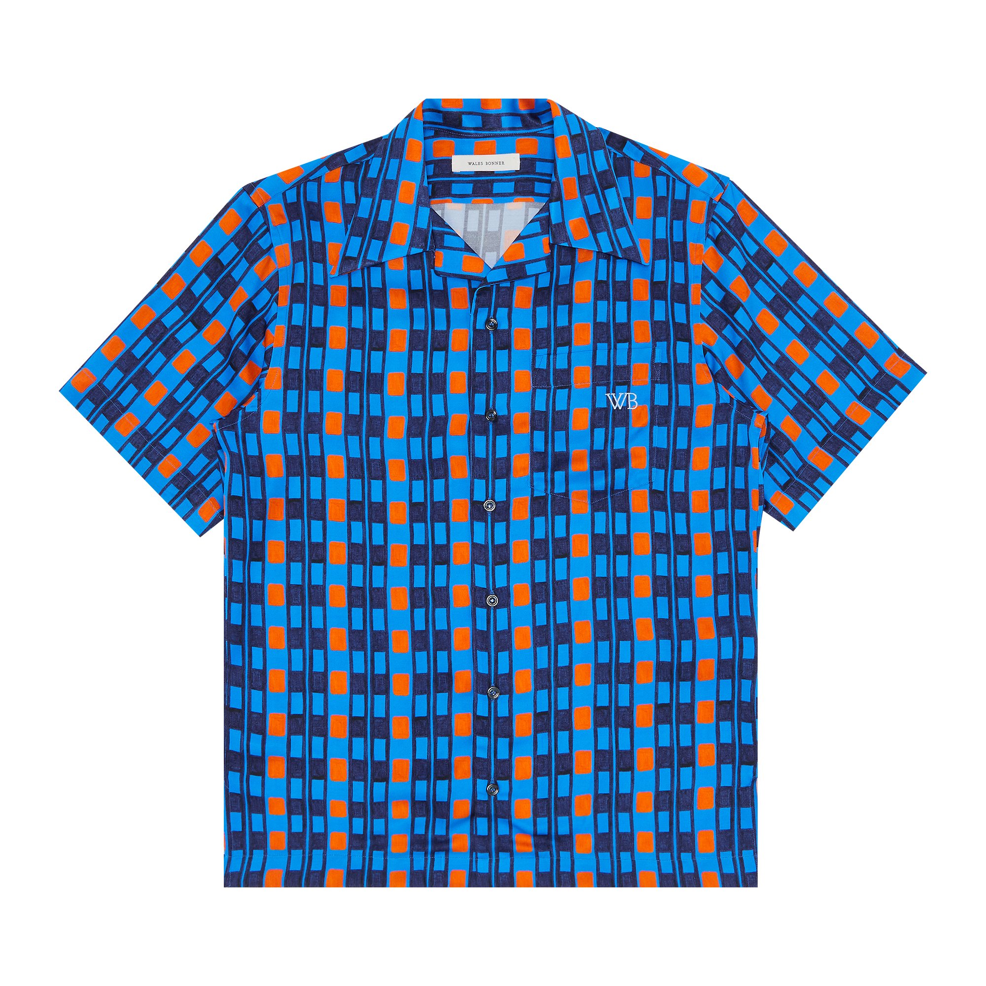 Рубашка для боулинга Wales Bonner Highlife, цвет Синий