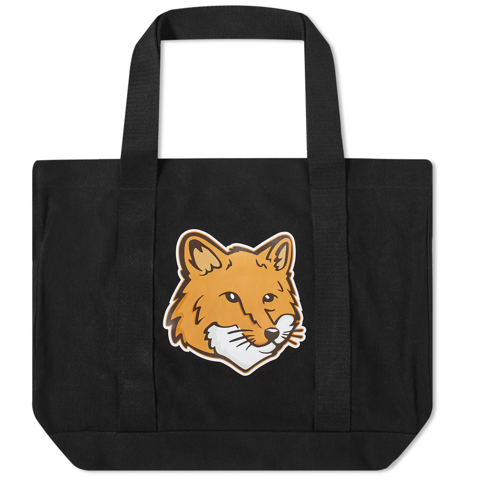 Сумка-тоут Maison Kitsune Fox Head, черный сумка тоут maison kitsune fox head черный