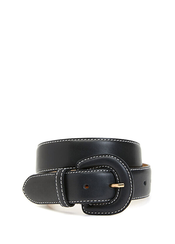 

Женский кожаный ремень Beymen Collection, черный
