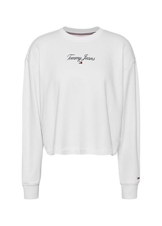 

Белый свитер с круглым вырезом Tommy Jeans